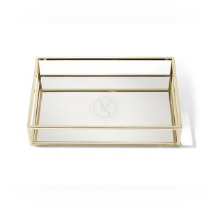 VICTORIA’S SECRET VS MIRROR MIRRORED & GOLD DISPLAY VANITY TRAY BRAND NEW HTF